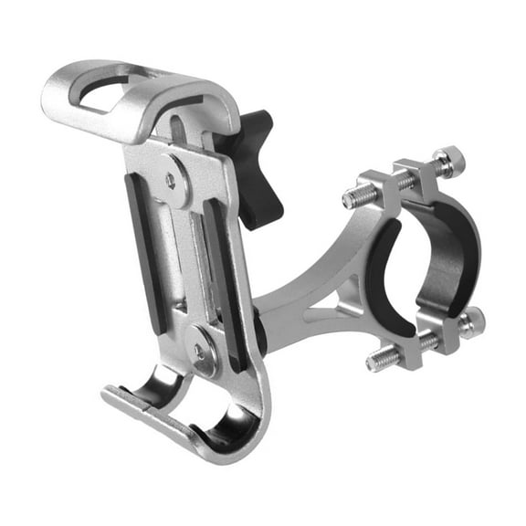 Aluminum Alloy Bike Phone Holder 360°Rotatable Phone Clamps Scooter Phone Clip Adjustable Non-slip Cycling Bracket