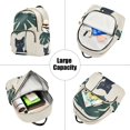 thumbnail image 5 of FORMRS Mini Backpack Purse for Women Quilted Travel Daypack Casual Shoulder Bag, Black Cat Plants, 5 of 7