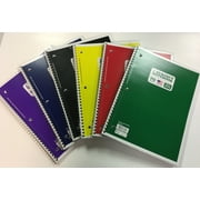70ct Wirebound Notebook, Wide Ruled, Colors May Vary