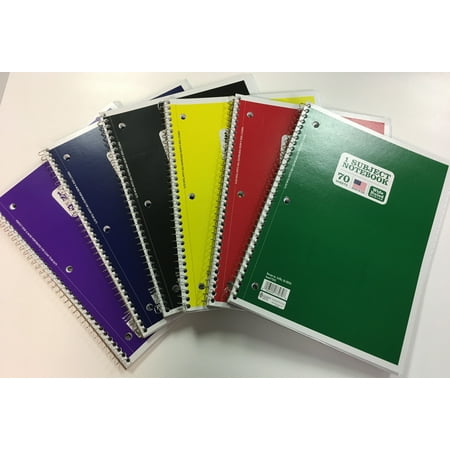 70ct Wirebound Notebook, Wide Ruled