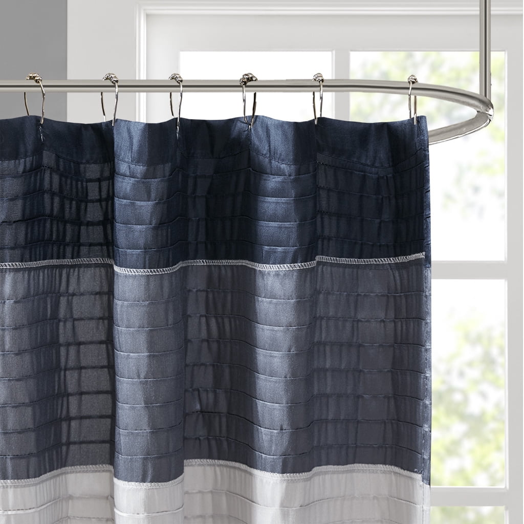 Euroco Faux Silk Shower Curtain