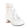 thumbnail image 6 of Stylish Women's Ankle Boots Winter Short Boots Front Lace Up Solid Color Shoes for Fashionable Daily Wear, 6 of 7
