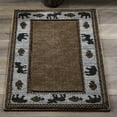 thumbnail image 3 of MDA Rug Imports Wildlife Collection Brown/Beige Area Rug 5'2'' Round Contains Latex 5' Round Round, 3 of 5