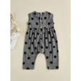 thumbnail image 4 of Baby Boy Girl Sleeveless Jumpsuit Dots Print Summer Casual Playsuit One-Piece Outfits, 4 of 9