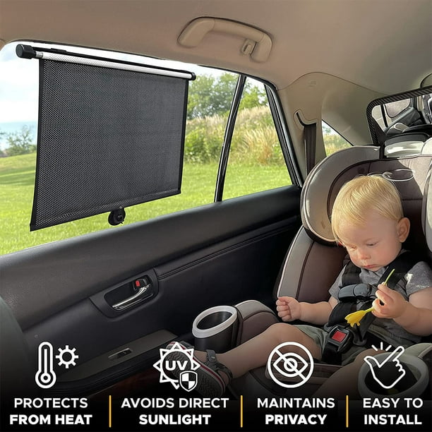 Retractable car sunshade 2024 for side windows
