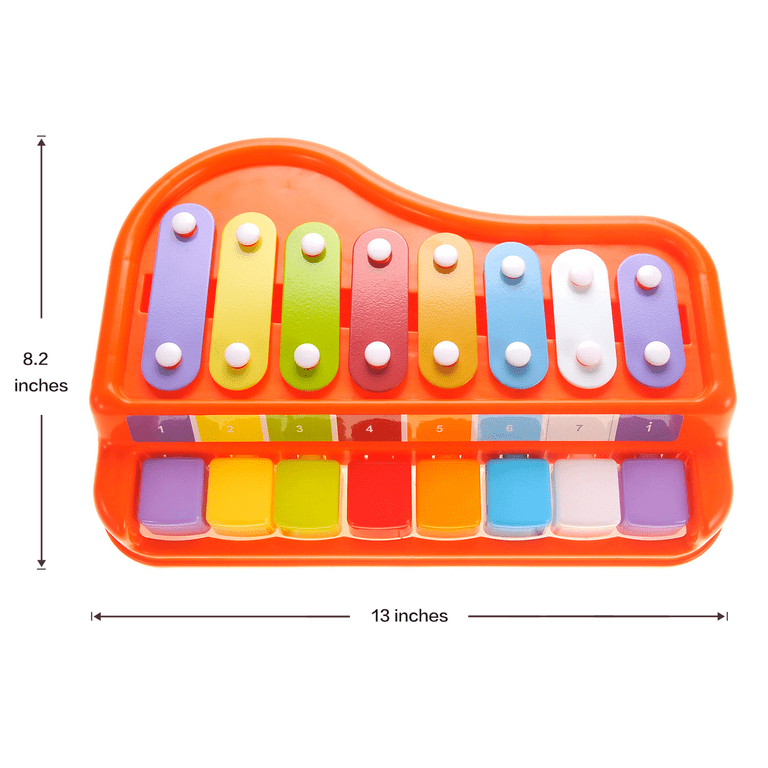 AZ Import AZImport PS212 2 in. 1 Xylophone & Piano with Music