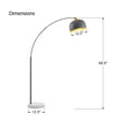 thumbnail image 3 of ROSEN GARDEN Arc Floor Lamp, Modern Reading Light for Living Room, Bedrooms and Office, Light Direction Adjustable, Bulb Not Included, 3 of 7