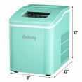 thumbnail image 3 of Costway Portable Ice Maker Machine Countertop 26Lbs/24H Self-cleaning w/ Scoop Green, 3 of 9
