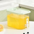 thumbnail image 1 of Cqxid Glass&Bottle Under $10 Beverage Dispenser Fridge Beverage Container 3.5L Practical Multipurpose Leakproof Juice Water Pitcher For Tabletop Household Green, 1 of 6