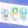 thumbnail image 2 of Chupones alimentadores para frutas y papillas con tapa libre de bpa, dibujos animados, 4m+ 3 piezas, 2 of 9