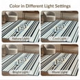 thumbnail image 7 of ODIKA 4'x6' Washable Area Rug Layering Navy Cream Checkered Bands Interlocking Entryway Felpudo for Bedroom, Reading Nook, Pet Friendly & Non-Shedding, 7 of 7