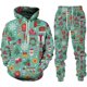thumbnail image 1 of Conjunto de chándal de 2 piezas para hombre y mujer, ropa de Año Nuevo con estampado 3D de Navidad, sudaderas con capucha y pantalones, traje de fiesta de navidad, 1 of 4