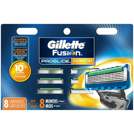 Gillette® Fusion® ProGlide® Power Razor Cartridges 8 ct Carded (Gillette Fusion Proglide Power Blades Best Price)