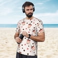 thumbnail image 4 of Wukai Boba Milk Tea Print Men's Short-Sleeved Mesh T-Shirt,Quick-Dry Short Sleeve Workout T-Shirt-Small, 4 of 8