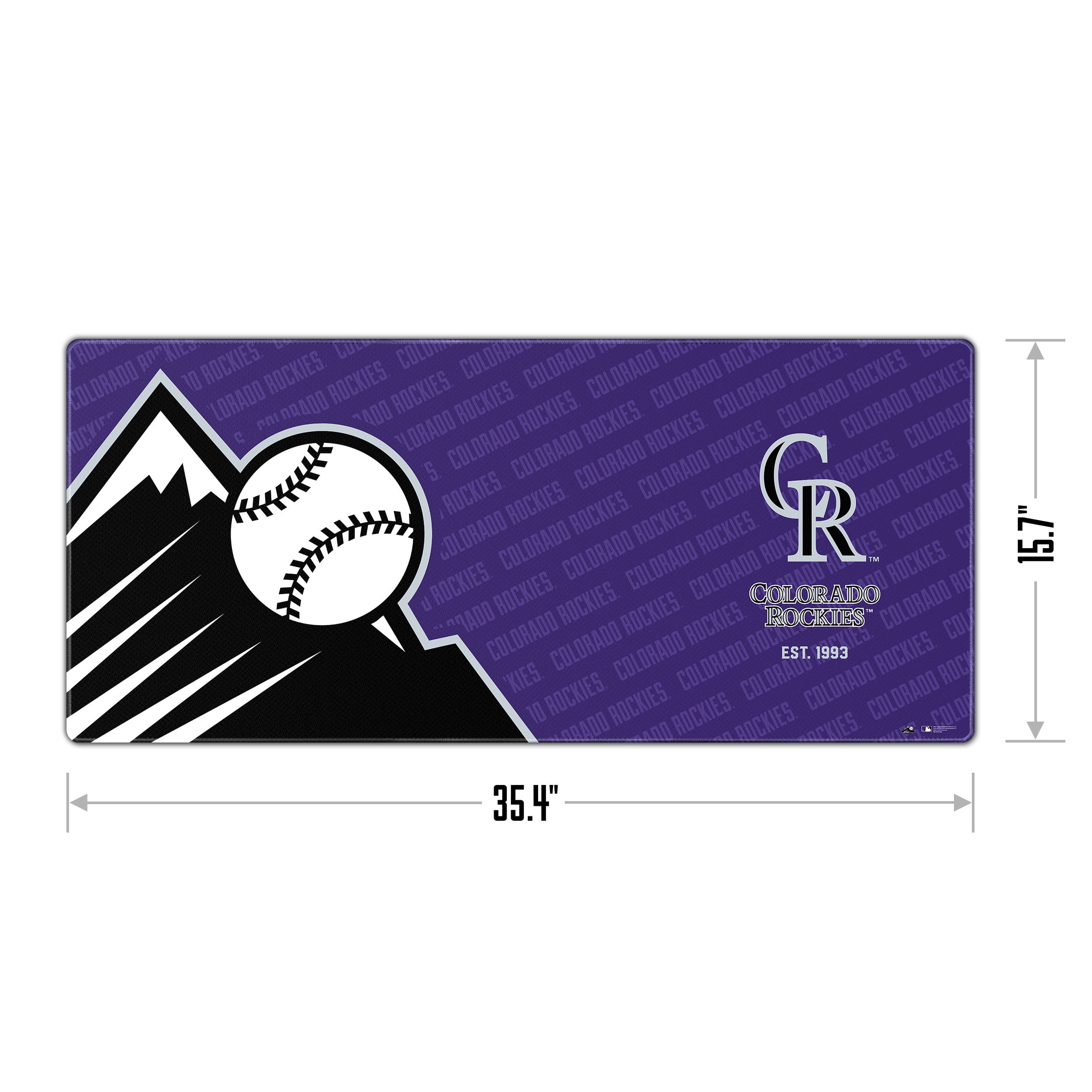 YouTheFan MLB Colorado Rockies Logo Series Desk Pad