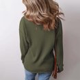 thumbnail image 4 of Ltctricy Womens Fall Fashion Pullover Tops Casual Ribbed Loose Crewneck Shirts Lounge Comfy Long Sleeve Shirts, 4 of 4