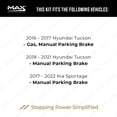thumbnail image 3 of MAX Advanced Brakes - Rear Brake Kit For 2017-2022 Kia Sportage (Manual Parking Brake)| Carbon Ceramic Brake Pad and Rotor Kit| Drilled Slotted Brake Rotors, 3 of 10