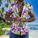 thumbnail image 3 of Camisas Vaqueras Para Hombre Manga Corta Casual Hombres Solapa Solapa Cocotero Estampado Manga Corta Puños Botón Puerto Estilo Floral Camisa Playa Hawaiianss Verano Top (Purple, M), 3 of 4
