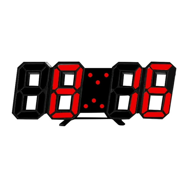 Reloj de pared Led 3D pantalla de temperatura de bloqueo de mesa Digital multifuncional reloj despertador de pantalla grande para Bodega Aurrera en linea