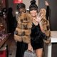thumbnail image 5 of MAOMAOKONG Super Hot Winter Women Luxury Thick Real Raccoon Fur Coat Natural Fox Fur Jacket Plus Size Furry Jackets Female Vest, 5 of 5