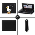 thumbnail image 2 of Girls Cute 3D Duck Tri-folded Wallet Small Wallet Cash Pocket Card Holder ID Window Purse for Women BLACK, DUCK, 2 of 6