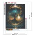 thumbnail image 3 of Pintura de diamante 5D DIY Taladro redondo completo Árbol Kit Decoración del hogar Arte Artesanía Hugtrwg Para estrenar, 3 of 9