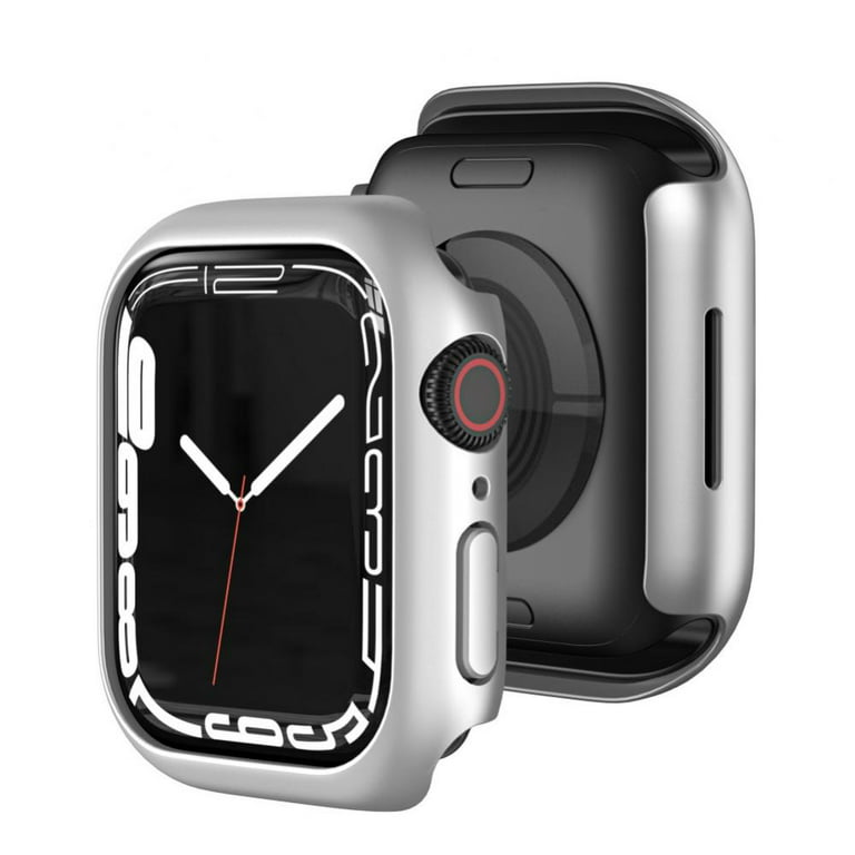 Popvcly 2 Pack Case Compatible with Apple Watch Series 7 45mm with