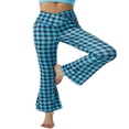 thumbnail image 1 of Pantalons de Yoga Bootleg pour Femmes Taille Haute Évasée Leggings d'Entraînement P-2TG, 1 of 6