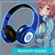thumbnail image 3 of Auriculares inalámbricos compatibles con Bluetooth Auriculares de música plegables recargables con micrófono (A), 3 of 9