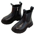 thumbnail image 6 of CAICJ98 Girls Ankle Boots Waterproof Combat Shoes With Side Zipper Boots for Girls (Little Kid/Big Kid),1, 6 of 8