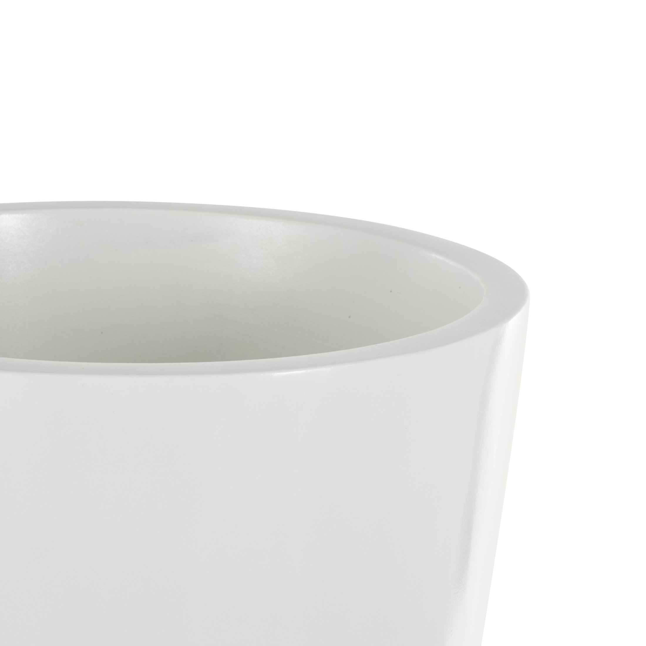 DecMode 48" White Fiberglass Vase