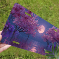 thumbnail image 5 of 1 Pcs 2D Flat License Plate Covers & Frames, Moonlit Cherry For Decorative Front, Waterproof For Decoration Aluminum License Plate Covers & Frames Cover For Men Women, 12" X 6", 5 of 6
