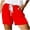 Red, variant on Bjutir Womens Shorts Fashionable Printed Drawstring Shorts Summer Elastic Waist Casual And Lightweight With Pockets Red S