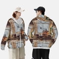 thumbnail image 4 of Kdxio Oil Lamp Coffee Beans Print Women Men Sun Protection UPF 50+ Jackets Zip Up Long Sleeve Hoodie Hiking Lightweight with Pockets, 4 of 7