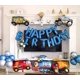thumbnail image 4 of Banner de globos de feliz cumpleaños azul / Banner de feliz cumpleaños oro rosa / Banner de feliz cumpleaños globos plateados Banner de feliz cumpleaños Guirnalda de feliz cumpleaños negra Letra dora, 4 of 5