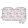 thumbnail image 2 of Picia Cute Dog Curved Windshield Sunshade Accordion Folding Style Auto Shade for Car Truck SUV Van Blocks UV Ray Sun Visor Protector -, 2 of 7