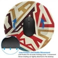 thumbnail image 4 of ZNDUO 2 Pack Round Mouse Pad Vintage Aztec Textures 7.9" Small Non-Slip Rubber Gaming Mousepad Desk Mat for Home Office, 4 of 7
