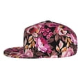 thumbnail image 3 of Fotbe Rose Flowers Flat Bill Visor Cap Classic Snapback Hat Polyester Foam Trucker Hat Trucker Cap Adjustable Baseball Cap, 3 of 9