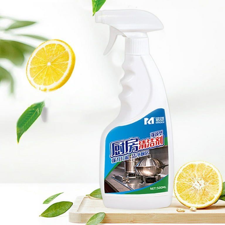 Multipurpose Cleaner 500 Ml Kitchen Cleaner Splash Foam Spray Powerful  Effective Heavy Grease Cleaner For Stove Range Hood - AliExpress