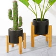 thumbnail image 3 of Wooden Flower Stand,Wooden Plant Pot Stand Indoor with Anti-slip Pad,Indoor Display Rack for Living room, Kitchen, Bathroom, Office Table,S, 3 of 8