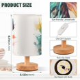 thumbnail image 3 of Dinosaur Colorful Table Lamp USB Bedside Desk Nightstand Lamp Printed Gifts Small Lamp Wood Base for Bedroom Living Room Kids Room College Dorm, 3 of 7