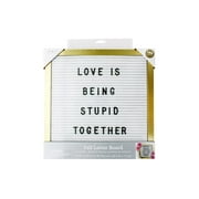 Celebrate Letter Board Felt 12x12 Wht/Gold Frm