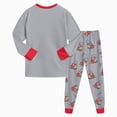 thumbnail image 7 of CAUYDY 2T 3T 4T 5T Baby Boy Clothes Cute Toddler Pajamas Fall Winter Long Sleeve Shirt Elastic Pants 2PCS Set Child Sleepers Little Kids Outfits for Boys Sizes 3-4 Years,Grey, 7 of 7