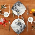 thumbnail image 4 of GZHJMY Wolf Cloth Napkins Set of 4,Reusable Washable Polyester Dinner Table Napkins for Kitchen,Dining,Restaurant,Party Decoration, 4 of 7