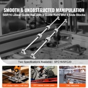BENTISM 2PCS SFC16 1000mm Linear Guide 4 PCS SC16 Bearing Block 4 PCS Rail Support