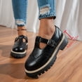thumbnail image 5 of Black Female Mary Jane Shoes Round Toe Chunky Heel Platform Casual Spring Summer Comfortable Trendy Wear, 5 of 9