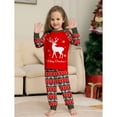 thumbnail image 5 of Matching Family Pajamas Sets Christmas PJ's Letter Plaid Printed Long Sleeve Tee and Bottom Loungewear or One-Piece Jumpsuit, 5 of 9
