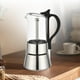 thumbnail image 2 of Cafetera italiana Filtro de acero inoxidable Cafetera doméstica Percolador Cafetera Percolador de café Estufa superior para viajes de pesca, 2 of 9