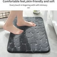 thumbnail image 4 of 2pcs Memory Foam Bath Mat Cobblestone Bathroom Rugs Super Water Absorbent Bath Mats for Bathroom Machine Washable Bath Rugs., 4 of 6