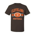 thumbnail image 2 of Wild Bobby City of Cleveland CLE American Football Fantasy Fan Sports Men's Graphic T-Shirt, Brown, 4XL, 2 of 3